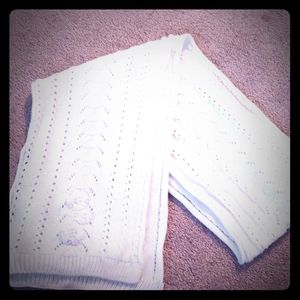 Ivory knit scarf